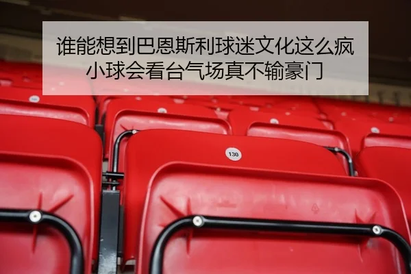 谁能想到巴恩斯利球迷文化这么疯 小球会看台气场真不输豪门